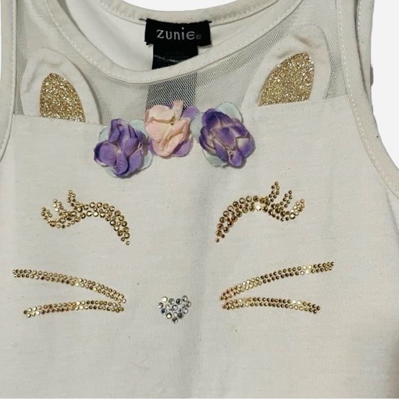 Zunie Girls Glittery Cat Tutu dress - Picture 5 of 6